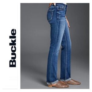 Buckle Black Fit No.85 Straight Leg Jeans Women's Size 29 x 32 Stretch